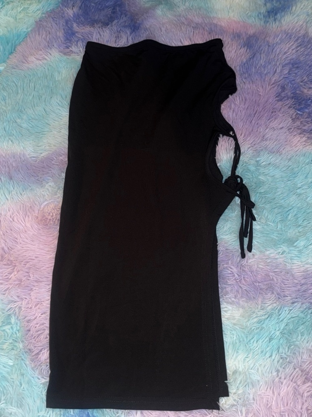 SHEIN Black tie and cutout maxi skirt- Women